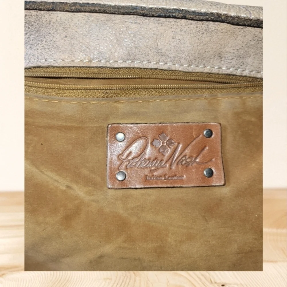 Patricia Nash Armeno Stylish Tan Leather Studded Rustic Travel Backpack